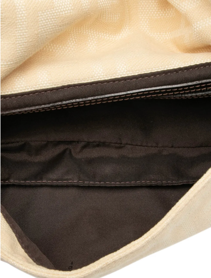Fendi 2000-2010 Zucca Canvas Baguette Shoulder Bag