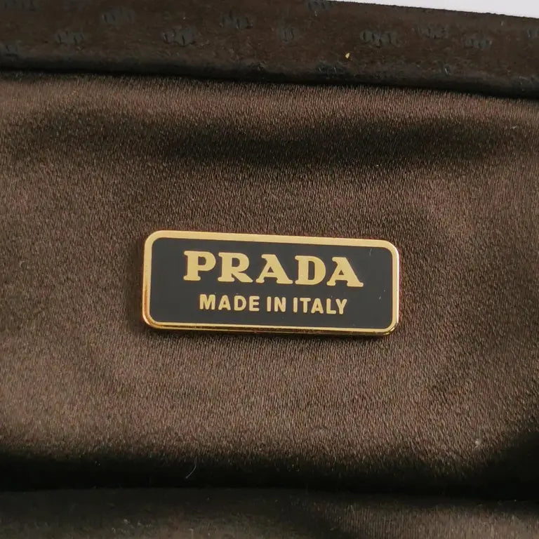 Prada Geometric Kisslock Silk Mini Bag